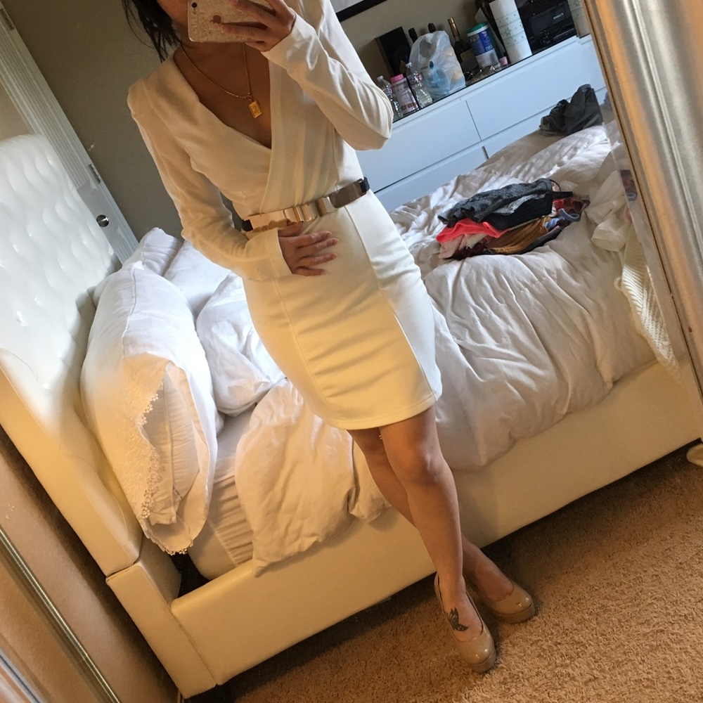 White elegant dress